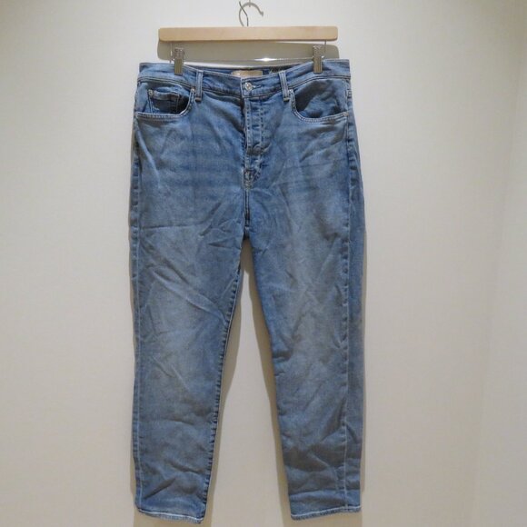 7 FOR ALL MANKIND High Waist Josefina Jeans in Light Blue Denim Casual - Picture 2 of 10